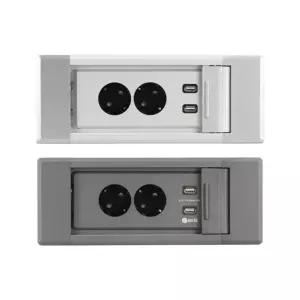 슬라이딩 커버형 콘센트 매입 매립 빌트인 2구 셀프인테리어
