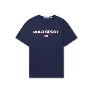 [폴로 랄프 로렌]POLO RALPH LAUREN 클래식핏 폴로 스포츠 저지 티셔츠-네이비 MNPOTSH1N822656-410 897375