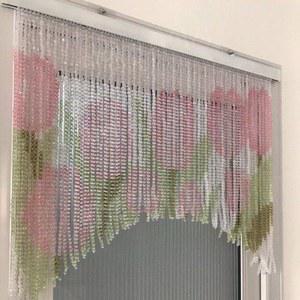 비즈 커튼 침실 도안 3OBR 스타일 수없는 L W100cm 명주 크리스탈 수용성 70