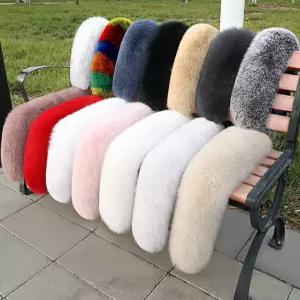 리얼 천연 폭스 퍼리폼 모자털 목도리 패딩 교체 폭스퍼