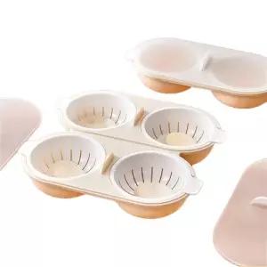 전자레인지 계란 삶기 에그 후라이 수란 샐러드 만드는 기계 방법만들기 스크램블 전자렌지 화이트 Q576