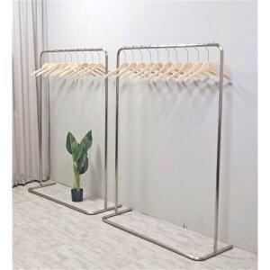 높이 홀더 매장용 스탠드 스탠딩행거 옷행거 선반 블랙 옷가게 여성복 옷걸이 행거 미니