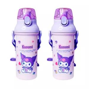 릴팡 유아 물병 어깨끈 원터치 휴대용 480ml X 2개