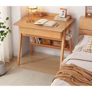 800 1. 600 소형 작은 인용 기본형 선반형 책상 우드 단서랍 원목 테이블 미니책상