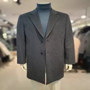 [트레몰로] (주)세정 트레몰로 25겨울 울캐시미어 싱글 투버튼 체스터코트 차콜 TRNEL5W9431