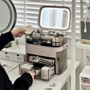 정리대 LED 진열대 고급스런 화장품수납장 서랍 화장품정리함 디스플레이