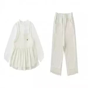 밍크뮤ch 크로쉐뷔스티에티셔츠팬츠세트(유아 돌 베이비 선물) (3611533005)