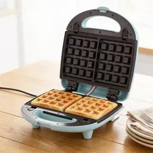 와플메이커 아이리쉬 블루 가정용 와플기계 크로플