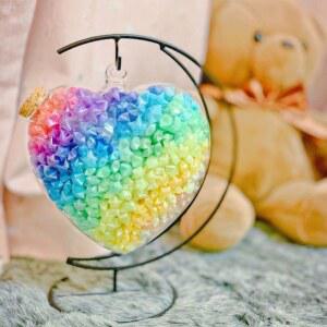 종이학 화환병 종이학유리병 선물병 유리 트럼펫 공병 스탠드야광 소형 인테리어 스티커