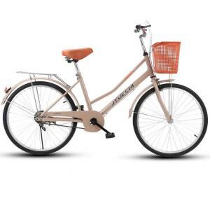 하이엔드 성인 클래식 바구니 여성용 자전거 어른용 26인치 학생용 여성용자전거 출퇴근용