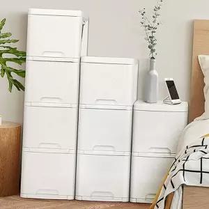 라탄 수납장 슬림 2단 정리함 틈새 수납장 베란다 슬라이딩 플라스틱 선반장 펜트리 보관함 다용도 화장실