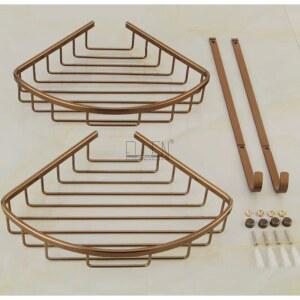 목욕바구니 Vidric 목욕 코너 알루미늄 가정용 용품 샴푸 샤워 선반, 단일 골드
