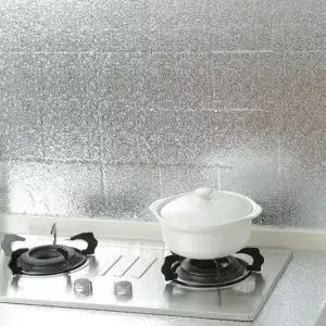 씽크대 알루미늄 시트지 주방용 씽크대용 방수 주방 알루미늄 시트지 타일 유광 리폼