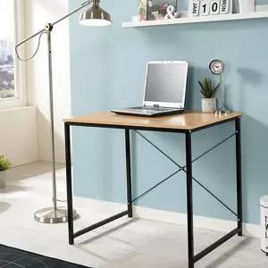 우드 기본 책상 심플우드 조립식 철제 조립컴퓨터 책상 원룸 학생 미니 사무용