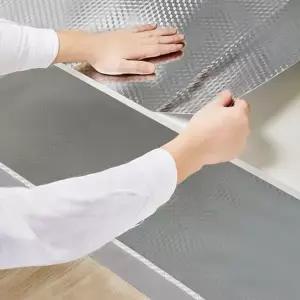 알루미늄 시트지 방수 방유 기름때 주방 시트지 타일 벽면 인테리어 서랍장 곰팡이 싱크대 다용도 수납장