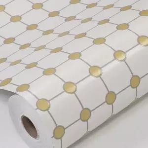 도트 타일 시트지 두꺼운 골드 다용도 발포 타일 시트지 방수 인테리어 접착식 점착식 벽지 데코 간편 셀프
