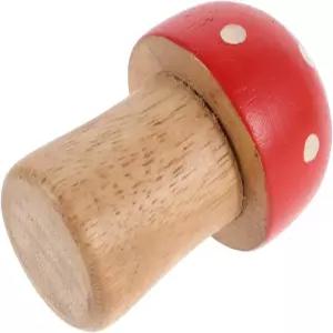 매직룰루 버섯 모양의 나무 마라카스 셰이커 래틀 음악 악기 용 미니 손 타악기 장난감 모래 튜브 놀이