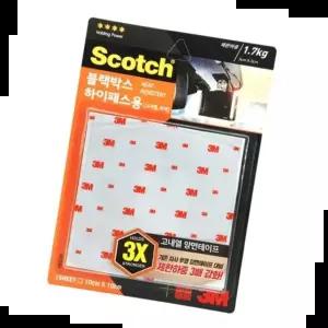 양면 스카치 강력 블랙박스 하이패스용고내열 마운팅 박스(12개입) 3M HRS101 1개입.10cmx10cm