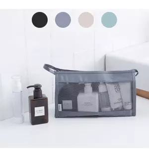 메쉬 헬스장 세면 도구 해외 여행 필수템 워시백 샤워 가방 파우치 캐리어 정리백 여행용 소분 화장품 목욕