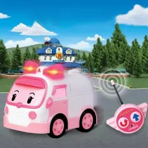 유아 로보카폴리 엠버 RC카 무선 리모컨 구급차 장난감 조작 남아 조종 남자아이