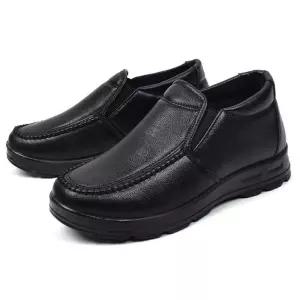 남성 가죽 슬립온 안감내피 털신발 한파 방한화 겨울 ONI1+6eru