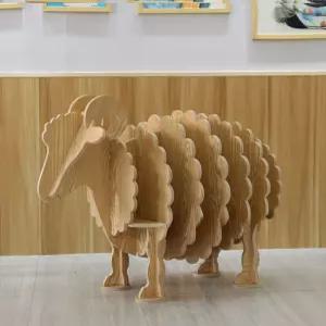 양 모양 책꽂이 선반 동물 도서관 책장 방꾸미기 캐비닛 진열대 학생 수납장