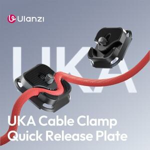 울란지 UKA10 케이블 클램프 퀵 릴리즈 플레이트 / Uka 안티 트위스트 (표준 1/4인치 나사 포함)