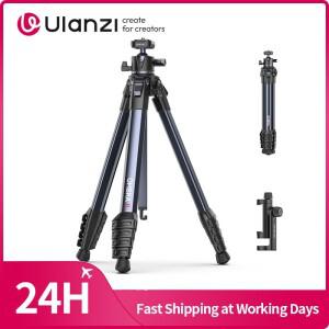Ulanzi OMABRA II 여행 삼각대 휴대용 금속 0.48-1.56M UKA QR 플레이트 카메라 스마트 폰 채우기 빛