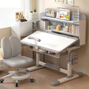 책상세트 책상 초등학생책상 높이조절책상 그레이 1400X595MM 스페이스어스