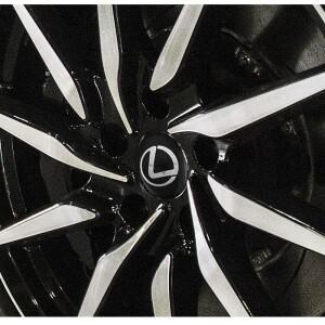 렉서스 F스포츠 RX330 ES300h Ct200h용 3D 자동차 휠 허브 센터 메탈 데칼 스티커 악세서리 4개