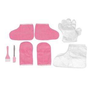 ZJChao 파라핀 왁스 목욕 세트, 손과 발용 장갑 핸드 풋 라이너 일회용 미트 세트 양말 핫 열처리 홈용