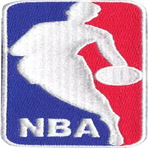 공식 NBA 농구 리그 대형 로고 제리 웨스트 패치
