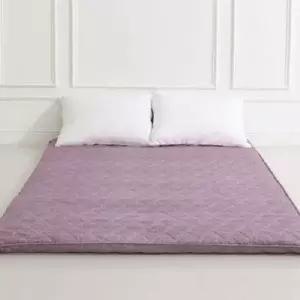 [콩심팥심]민무늬 J리빙 3단매트리스 핑크 접이식 싱글