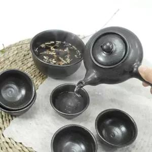 [콩심팥심]찻잔 숙우 다관 옹기다기세트