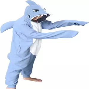 WOTOGOLD 동물 코스프레 코스튬 상어 성인 잠옷