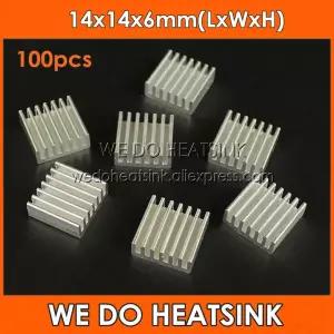 우리는 LM2596 LM2577 LM2576 용 압출 알루미늄 방열판 100pcs 14x14x6mm 히트싱크