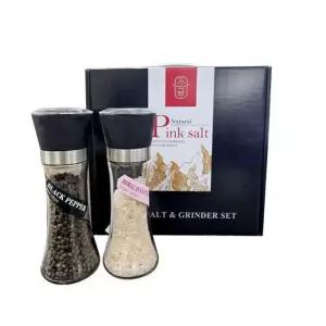VFH 핑크소금 선물세트 15호 소금,후추,그라인더 세트