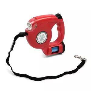 [콩심팥심]리드줄 자동 배변 봉투 후래쉬 반려견 강아지목줄 리드줄