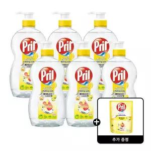 프릴 베이킹소다 퓨어레몬 700ml x6개 고농축 1종 주방세제 +증정 2250344 J