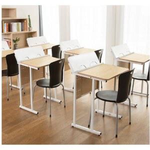 책상 학생 학교 카페 좁은 스터디카페 고등학생 걸상 1 높이조절 레트로 교육용