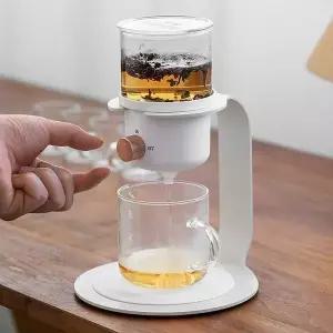 [콩심팥심]유리 티팟 홈카페 찻잔세트 6인용 내열유리차포트