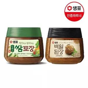 갤러리아 샘표 시골식 쌈토장 450g+백일된장 450g/된장