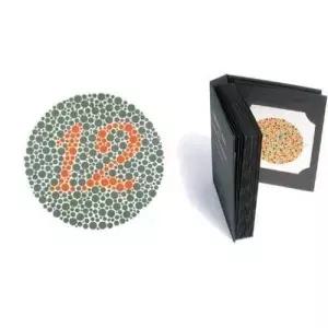 색맹 시력 검사를 위한 38판 이시하라 도서