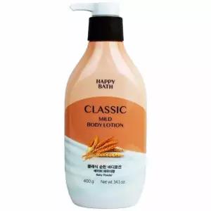 해피바스바디로션 400g 클래식 부드러운피부 피부보습 베이비파우더향