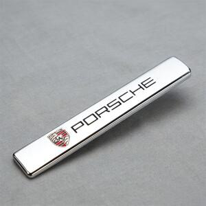 자동차 3D 메탈 펜더 트렁크 배지 장식 스티커 포르쉐 카이엔 파나메라 마칸 911 718 타이칸 박스터 카이맨
