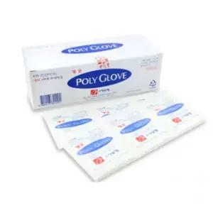 고려 멸균 폴리글러브 2매 포장(200매/100조) M 1박스