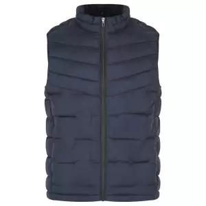 남자 고밀도 웰론 하이넥 경량 조끼패딩 DD-VEP-K4WMV901-네이비