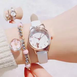 커플 우정 시계 학생 손목시계 시계 가죽 용 손목