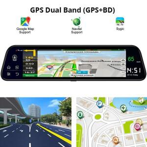 12인치 4G 차량용 GPS 네비게이션 후방 카메라 DVR 와이파이 안드로이드 8.1HD 1080P 블랙박스 ADAS 주차