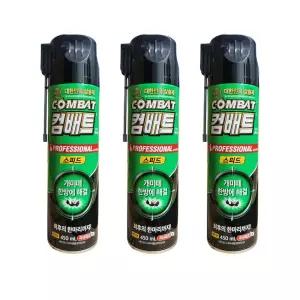 컴배트 개미약 세이프 에어졸 450ml x 3개 개미살충제